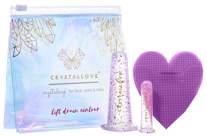 CRYSTALLOVE Face Cupping Set - Crystal komplekts, 1 gab. - 1