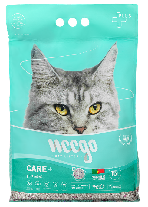WEEGO Care+ cementējošās smiltis kaķiem, 15 L - 1