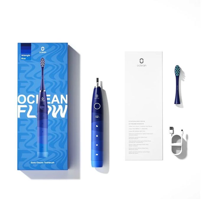 OCLEAN Electric Flow Blue elektriskā zobu birste, 1 gab. - 2