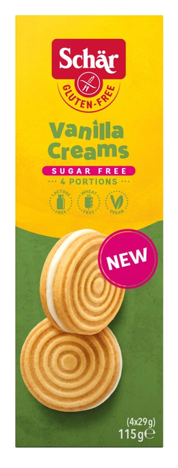 SCHAR Vanilla Cream bezglutēna cepumi, 115 g - 1