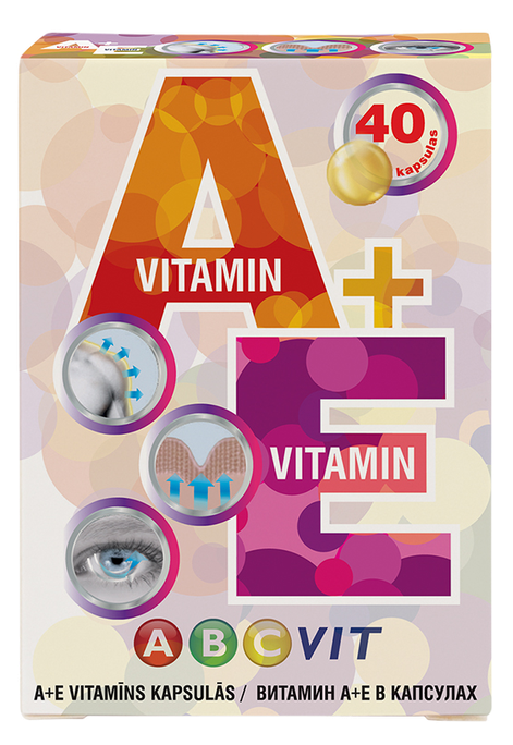ABC VIT A+E Vitamin kapsulas, 40 gab. - 1