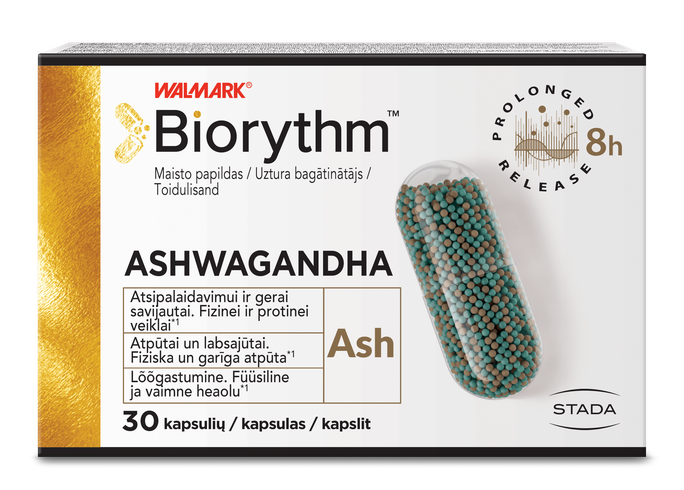 BIORYTHM Ashwagandha kapsulas, 30 gab. - 1