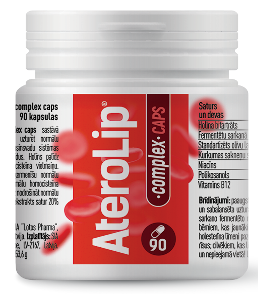 ATEROLIP Complex Caps kapsulas, 90 gab. - 1