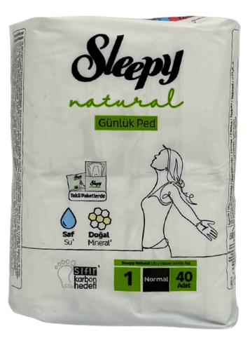 SLEEPY Natural New Normal ikdienas ieliktnīši, 40 gab. - 1