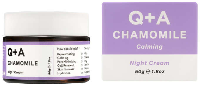 Q+A Chamomile Night sejas krēms, 50 g - 1
