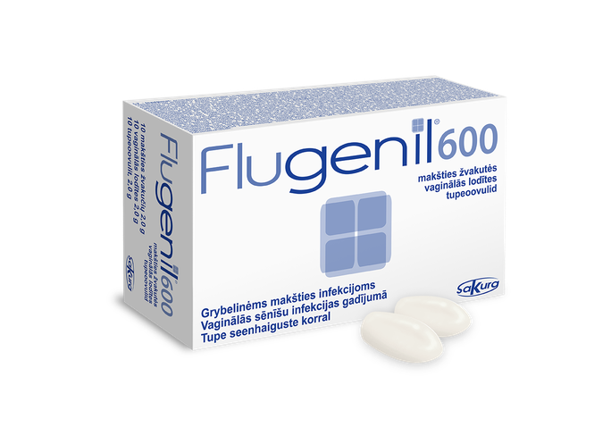 FLUGENIL 600 vaginālās lodītes, 10 gab. - 1