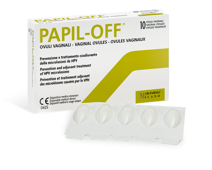 PAPIL-OFF vaginālās svecītes, 10 gab. - 1