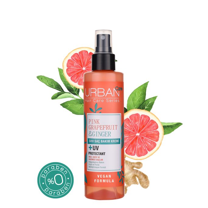 URBAN CARE Pink Grapefruit & Ginger Leave-In matu kondicionieris, 200 ml - 2