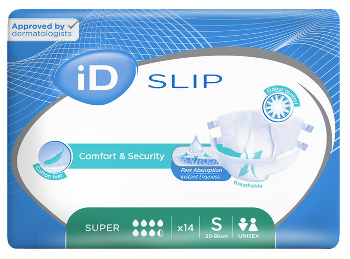 ID Expert Slip Super S (50-90 cm) autiņbiksītes, 14 gab. - 1