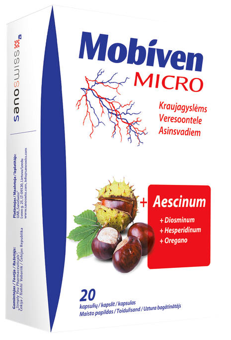 MOBIVEN Micro kapsulas, 20 gab. - 1