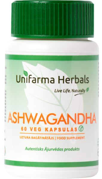 UNIFARMA HERBALS Ashwagandha kapsulas, 60 gab. - 1