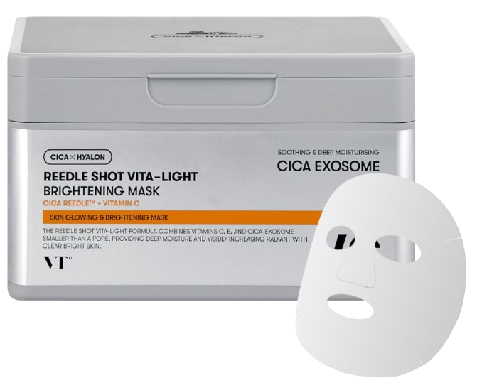 VT COSMETICS Reedle Shot Vita-Light auduma sejas maska, 30 gab. - 1