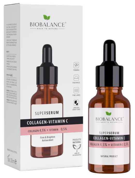 BIOBALANCE Collagen + Vitamin C Super serums, 30 ml - 1
