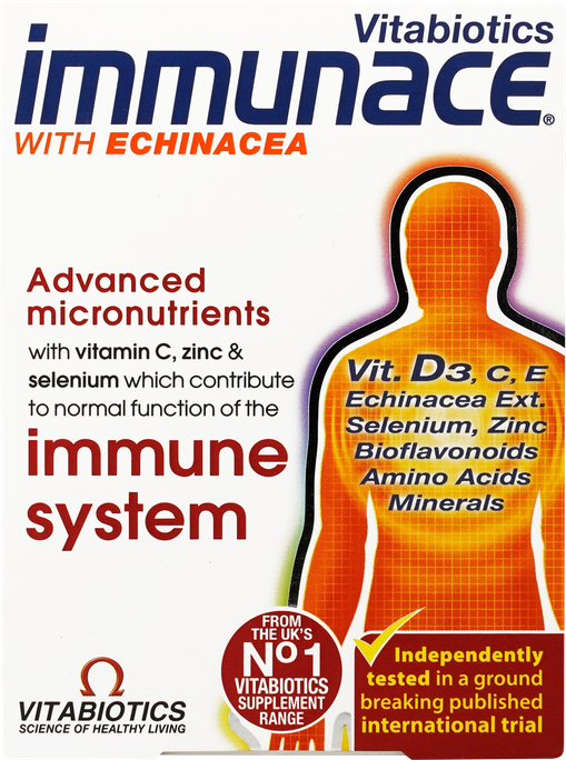 IMMUNACE With Echinacea tabletes, 30 gab. - 1