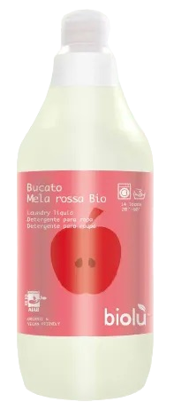BIOLU Su Raudonaisiais Obuoliais, Ekologiškas skalbimo skystis, 1000 ml - 1