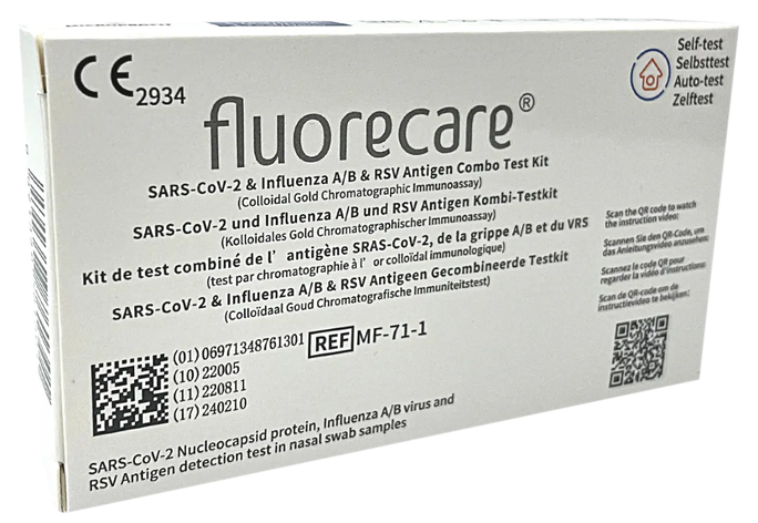 FLUORECARE COVID-19 +A/B grip +RSV tests, 1 gab. - 1