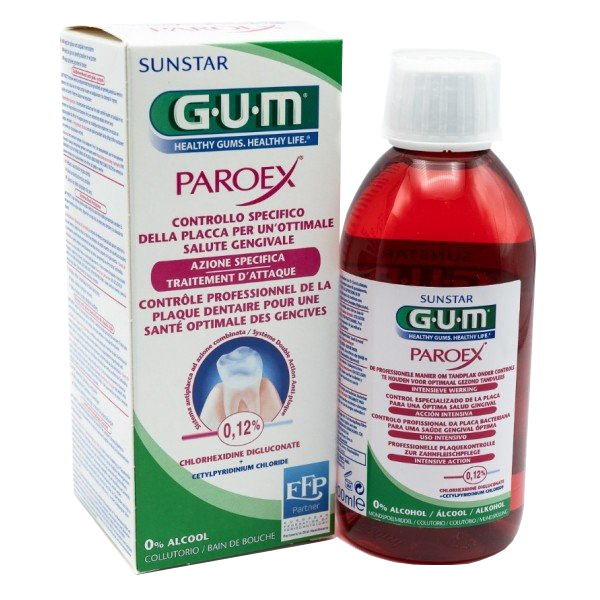 GUM Paroex 0,12% CHX mutes skalojamais līdzeklis, 300 ml - 2