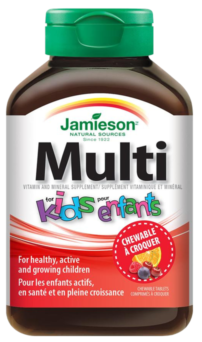 JAMIESON Vita-Vim Multi for Kids košļājamās tabletes, 60 gab. - 1