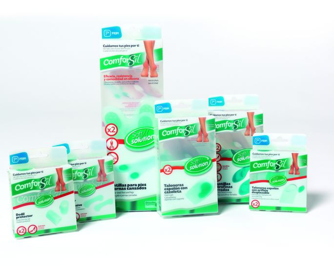 PRIM Comforsil (L) Silikona papēžu spilventiņi, 1 pāris - 3