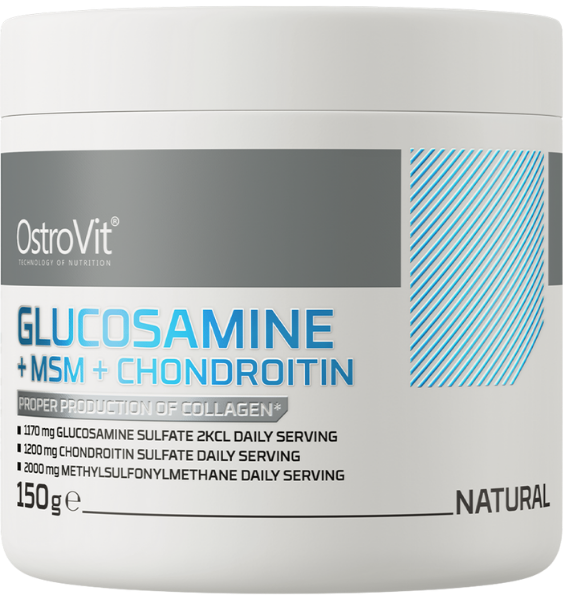 OSTROVIT Glucosa+MSM+Chondroitin Natural pulveris, 150 g - 1