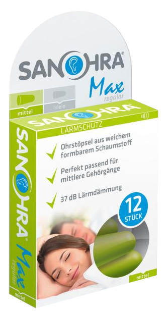 SANOHRA MAX ADULT ausu aizbāžņi, 12 gab. - 1