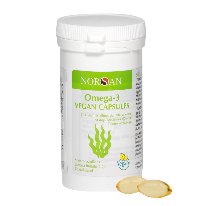 NORSAN Omega-3 Vegan kapsulas, 80 gab. - 1