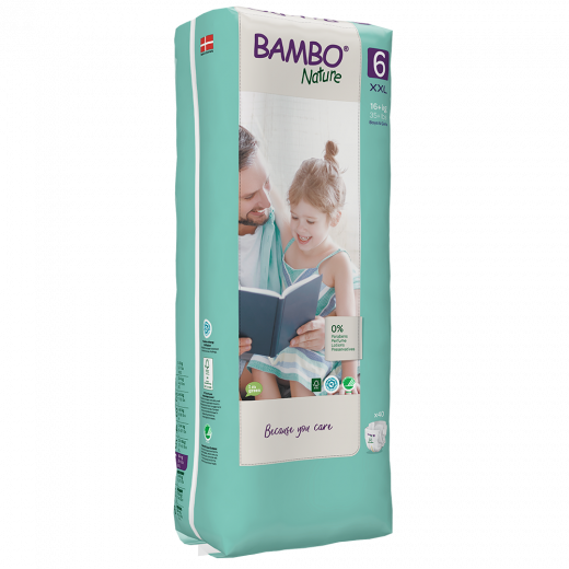 BAMBO NATURE Nature XXL-6, 16+ kg autiņbiksītes, 40 gab. - 1