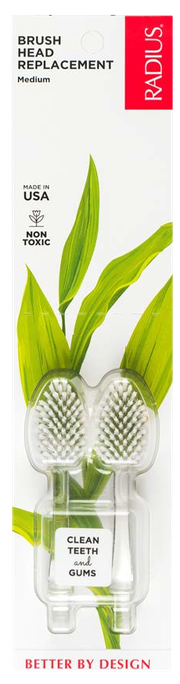 RADIUS Source Medium Bristles maināmi zobu birstes uzgaļi, 2 gab. - 1