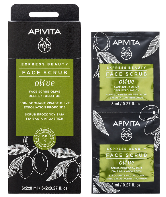 APIVITA Express Beauty With Olive (8 ml) skrubis, 2 gab. - 1