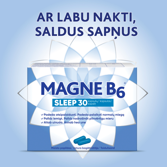 MAGNE B6 Sleep kapsulas, 30 gab. - 2