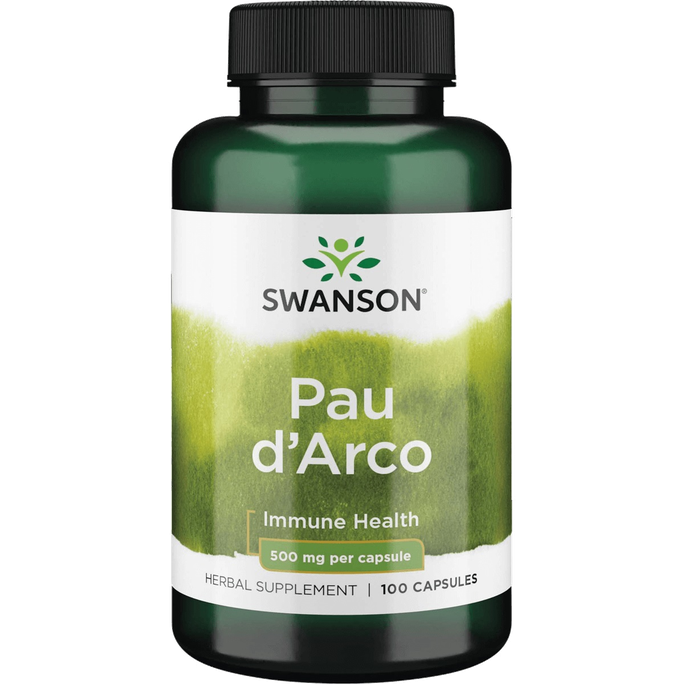 SWANSON PAU D'ARCO 500 Mg, imunitetui, kapsulės, 100 vnt. - 1