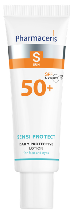 PHARMACERIS S Sensi Protect SPF 50+ sejai un acu zonai aizsargājošs losjons, 50 ml - 1