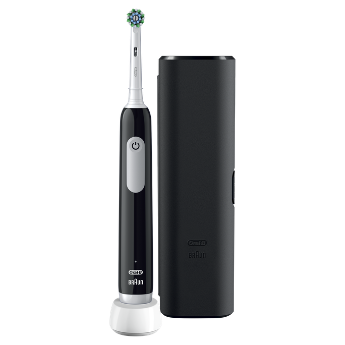 ORAL-B Pro 1 Black ar ceļojumu futrāli elektriskā zobu birste, 1 gab. - 2