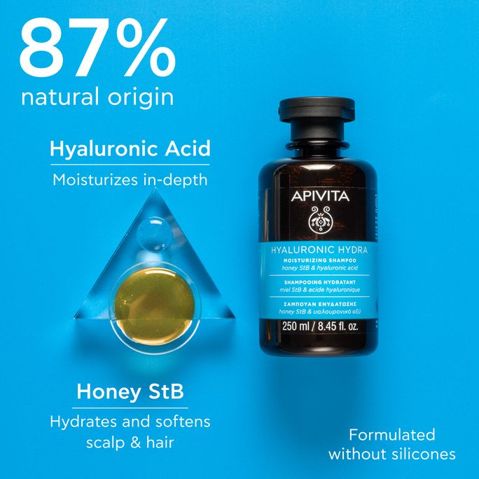 APIVITA Hyaluronic Hydra šampūns, 250 ml - 2