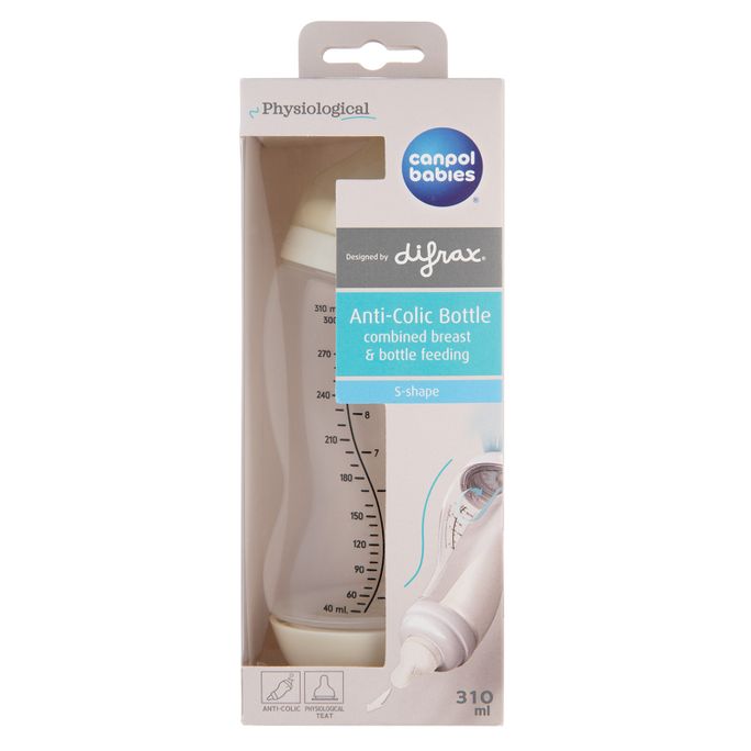 CANPOL BABIES S form Anti-Colic pudelīte, 310 ml - 2
