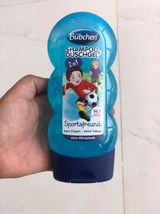 BUBCHEN Sports Fan 2in1 šampūns/dušas želeja, 230 ml - 2