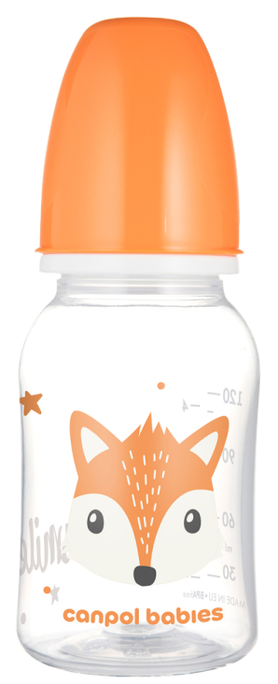 CANPOL BABIES Cute Animals Orange pudelīte, 120 ml - 1