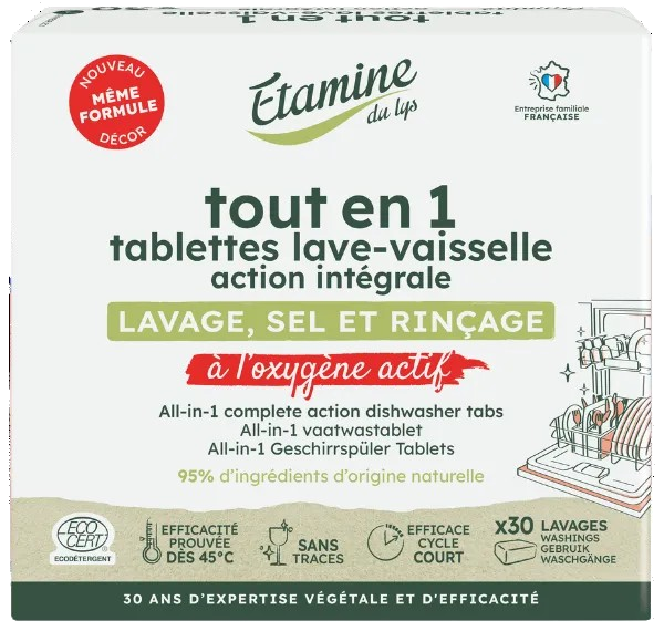 ETAMINE DU LYS Viss vienā tabletes trauku mazgājamai mašīnai, 30 gab. - 1
