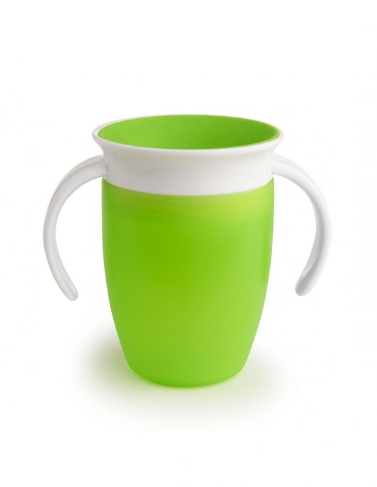 MUNCHKIN Miracle 360, zaļa, 6m+ mācību krūzīte, 207 ml - 2