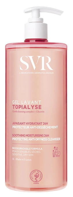SVR Topialyse Soothing mazgāšanās želeja, 1000 ml - 1