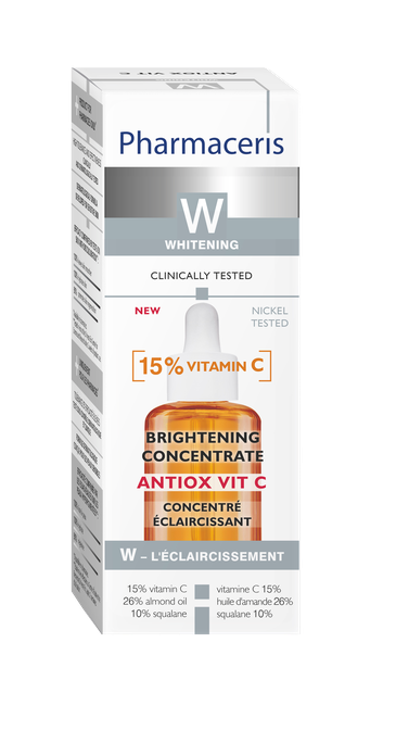 PHARMACERIS W Antiox Vit C Brightening with 15% Vit C koncentrāts, 30 ml - 2