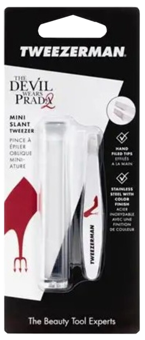 TWEEZERMAN Ar Slīpiem Galiem, Mini, Devil Wears Prada pincete, 1 gab. - 1