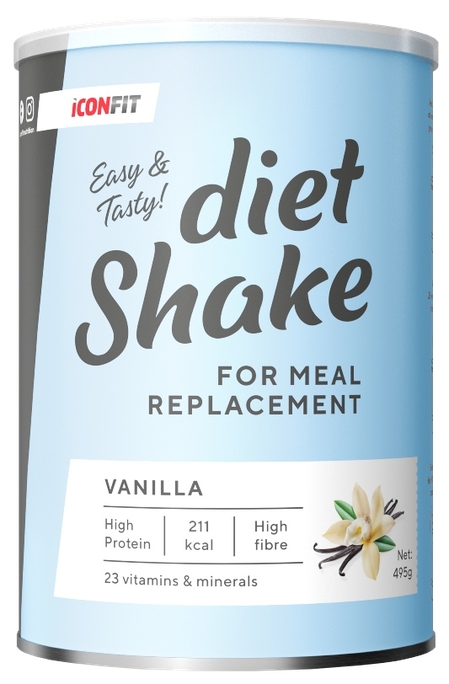 ICONFIT Diet Shake - Vanilla kokteilis, 495 g - 1