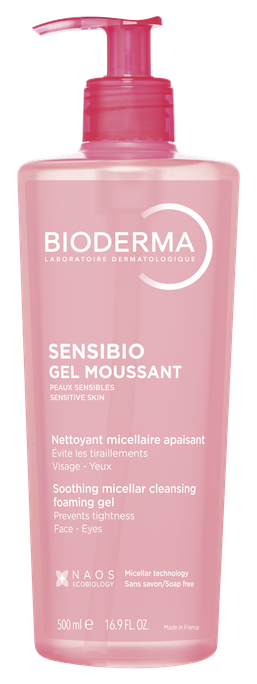 BIODERMA jautriai odai valomasis gelis, 500 ml - 1