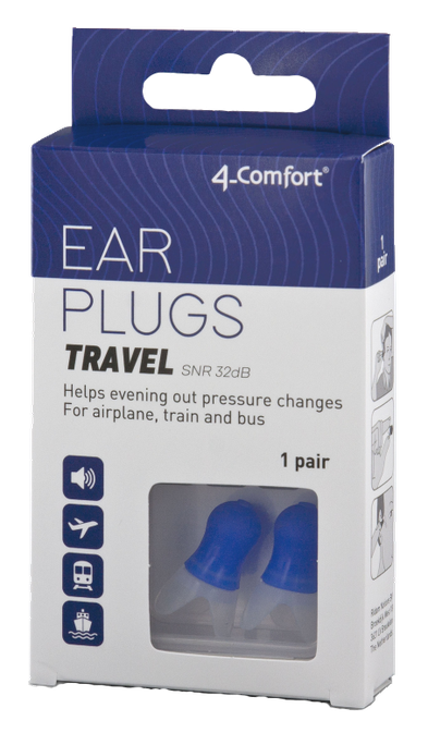 4-COMFORT Travel ausų kamštukai, 2 vnt. - 1