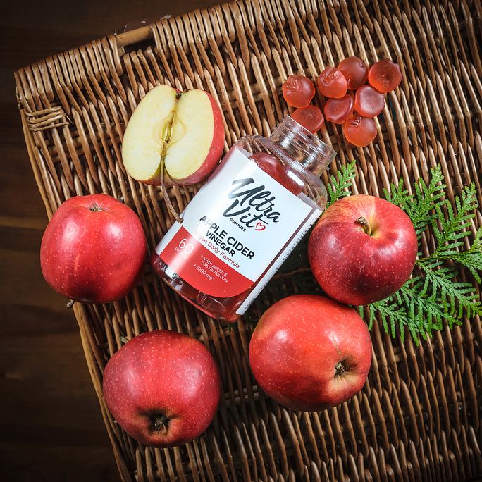 ULTRAVIT   Gummies Apple Cider Vinegar želejas konfektes, 60 gab. - 4