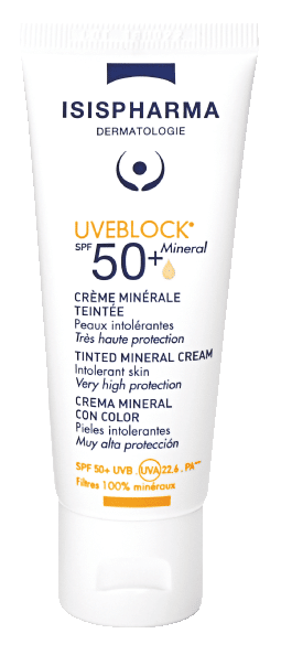 ISISPHARMA Uveblock SPF50+ Tinted Mineral saules aizsarglīdzeklis, 40 ml - 1
