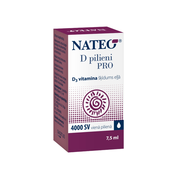 NATEO D Pro 4000 IU pilieni, 7.5 ml - 1