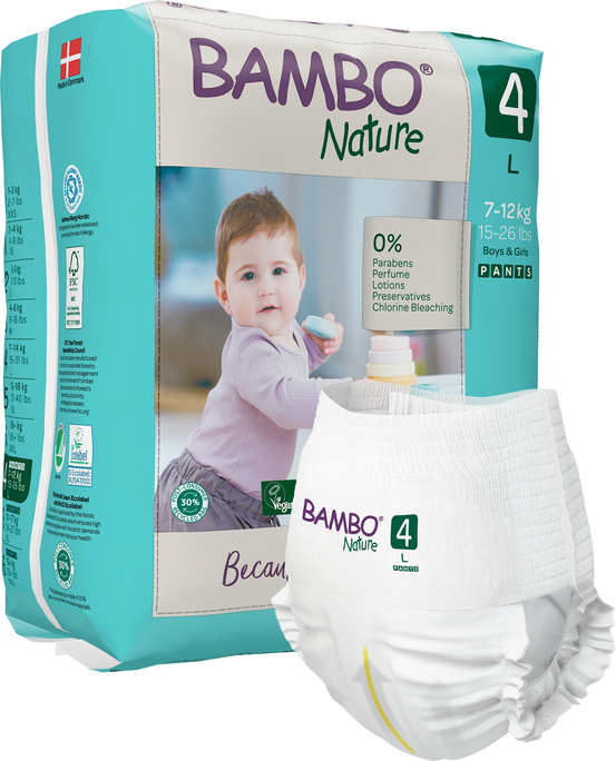 BAMBO NATURE Nature L-4, 7-14 kg autiņbiksītes, 20 gab. - 2