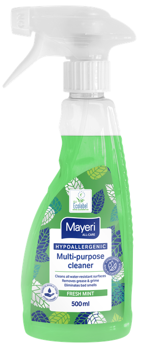 MAYERI Hipoalerģisks Fresh Mint izsmidzināms tīrīšanas līdzeklis, 500 ml - 1